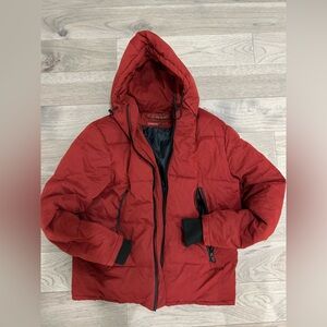 Zara man Red Hooded Men's Jacket
